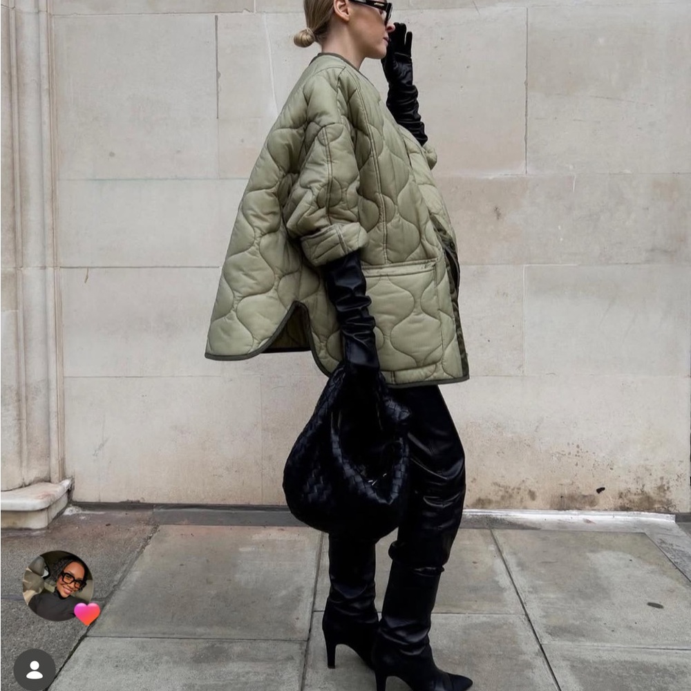 PRICE FIRM-THE FRANKIE SHOP TEDDY QUILTED JACKET - Picture 1 of 15